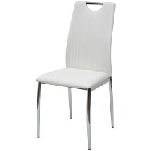 Стул COMFORT 999 PU#601B-10 белый, экокожа М-City