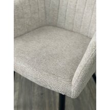Стул BRANDY WZ2042-02 светло-бежевый фактурный велюр / черный каркас М-City