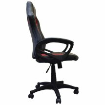 Кресло компьютерное BRABIX &quot;Rider EX-544&quot;, экокожа черная/ткань красная, 531583