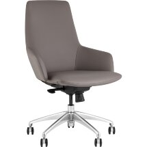 Кресло офисное TopChairs Bow серый