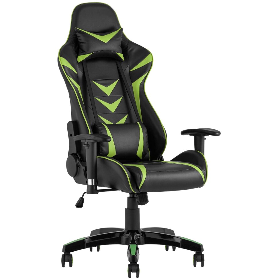 Игровое кресло Stool Group компьютерное TopChairs Corvette зеленое геймерское Игровое кресло Stool Group компьютерное TopChairs Corvette зеленое геймерское