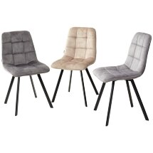 Стул CHILLI SQUARE PK6015-02 (VBP202) античный темно-серый, велюр М-City