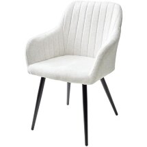 Стул BRANDY WZ2042-18 белая галька, фактурный велюр/ черный каркас М-City