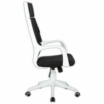 Кресло офисное BRABIX PREMIUM &quot;Prime EX-515&quot;, пластик белый, ткань, черное, 531812