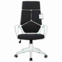 Кресло офисное BRABIX PREMIUM &quot;Prime EX-515&quot;, пластик белый, ткань, черное, 531812