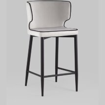 Stool Group Матео с кантом велюр светло-серый
