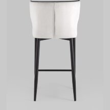 Stool Group Матео с кантом велюр светло-серый