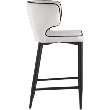 Stool Group Матео с кантом велюр светло-серый