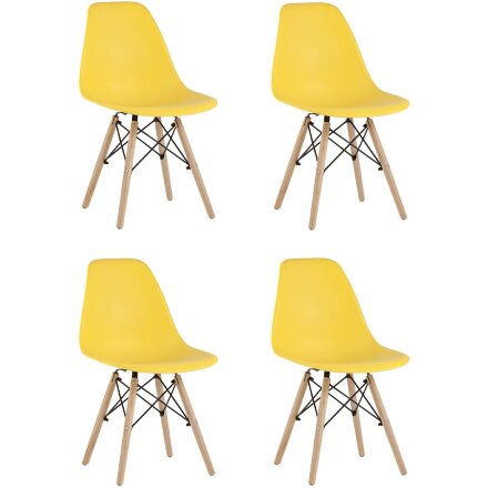 Стул Eames Style DSW желтый x4 