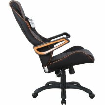 Кресло компьютерное BRABIX &quot;Techno Pro GM-003&quot;, ткань, черное/серое, вставки оранжевые, 531813
