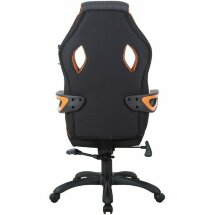 Кресло компьютерное BRABIX &quot;Techno Pro GM-003&quot;, ткань, черное/серое, вставки оранжевые, 531813