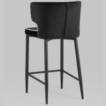Stool Group Матео с кантом велюр черный