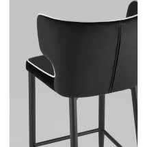 Stool Group Матео с кантом велюр черный