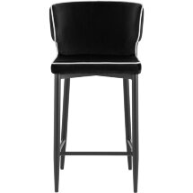 Stool Group Матео с кантом велюр черный