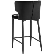 Stool Group Матео с кантом велюр черный