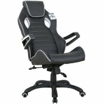 Кресло компьютерное BRABIX &quot;Techno Pro GM-003&quot;, экокожа, черное/серое, вставки серые, 531814
