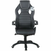 Кресло компьютерное BRABIX &quot;Techno Pro GM-003&quot;, экокожа, черное/серое, вставки серые, 531814