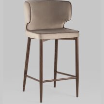 Stool Group Матео с кантом велюр шампань ножки дерево