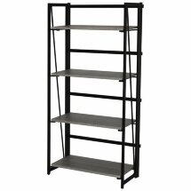 Стеллаж на металлокаркасе BRABIX &quot;LOFT SH-001&quot;, 600х300х1250 мм, складной, цвет дуб антик, 641229