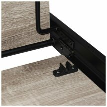 Стеллаж на металлокаркасе BRABIX &quot;LOFT SH-001&quot;, 600х300х1250 мм, складной, цвет дуб антик, 641229