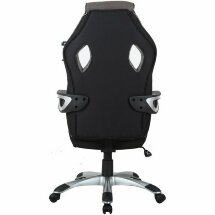 Кресло компьютерное BRABIX &quot;Techno GM-002&quot;, ткань, черное/серое, вставки белые, 531815
