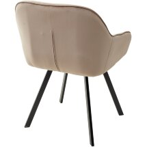Стул GALE 360 град. поворот. BLUVEL-40 BEIGE, велюр/ черный каркас, М-City