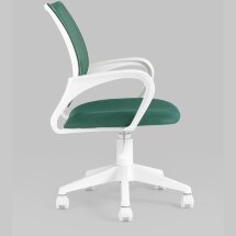 Кресло офисное TopChairs ST-BASIC-W зеленый крестовина пластик белый
