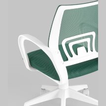 Кресло офисное TopChairs ST-BASIC-W зеленый крестовина пластик белый