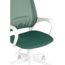 Кресло офисное TopChairs ST-BASIC-W зеленый крестовина пластик белый