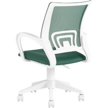Кресло офисное TopChairs ST-BASIC-W зеленый крестовина пластик белый