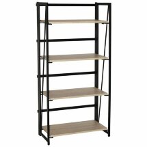 Стеллаж на металлокаркасе BRABIX &quot;LOFT SH-001&quot;, 600х300х1250 мм, складной, цвет дуб натуральный, 641230
