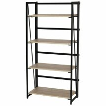 Стеллаж на металлокаркасе BRABIX &quot;LOFT SH-001&quot;, 600х300х1250 мм, складной, цвет дуб натуральный, 641230