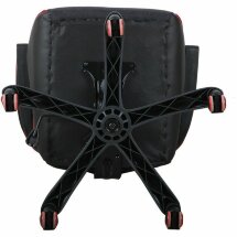 Кресло компьютерное BRABIX &quot;Nitro GM-001&quot;, ткань, экокожа, черное, вставки красные, 531816