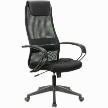 Кресло офисное BRABIX PREMIUM &quot;Stalker EX-608 PL&quot;, ткань-сетка/кожзам, черное, 532090