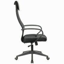 Кресло офисное BRABIX PREMIUM &quot;Stalker EX-608 PL&quot;, ткань-сетка/кожзам, черное, 532090