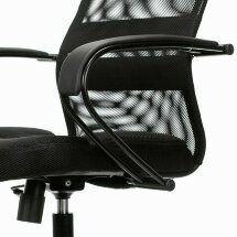 Кресло офисное BRABIX PREMIUM &quot;Stalker EX-608 PL&quot;, ткань-сетка/кожзам, черное, 532090
