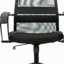 Кресло офисное BRABIX PREMIUM &quot;Stalker EX-608 PL&quot;, ткань-сетка/кожзам, черное, 532090