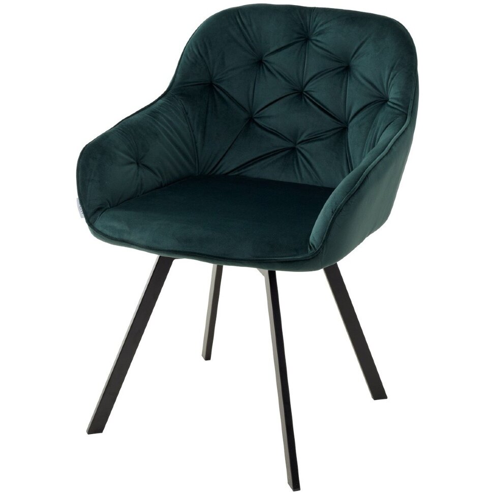 Стул GALE 360 град. поворот. BLUVEL-78 GREEN, велюр/ черный каркас, М-City Стул GALE 360 град. поворот. BLUVEL-78 GREEN, велюр/ черный каркас, М-City