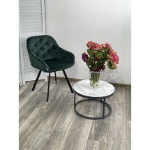 Стул GALE 360 град. поворот. BLUVEL-78 GREEN, велюр/ черный каркас, М-City