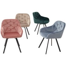 Стул GALE 360 град. поворот. BLUVEL-78 GREEN, велюр/ черный каркас, М-City