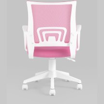 Кресло офисное TopChairs ST-BASIC-W розовый крестовина пластик белый