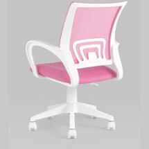 Кресло офисное TopChairs ST-BASIC-W розовый крестовина пластик белый
