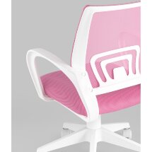 Кресло офисное TopChairs ST-BASIC-W розовый крестовина пластик белый