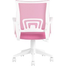 Кресло офисное TopChairs ST-BASIC-W розовый крестовина пластик белый
