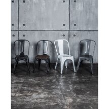 Стул TOLIX WOOD черный патина золото