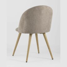 Стул Stool Group обеденный Лион серо-бежевый обивка шенилл