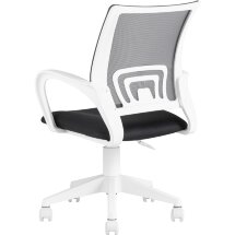 Кресло офисное TopChairs ST-BASIC-W серый крестовина пластик белый
