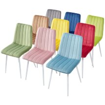 Стул DUBLIN G108-72 тоффи, велюр / белый каркас М-City