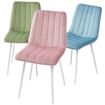 Стул DUBLIN G108-72 тоффи, велюр / белый каркас М-City