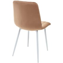 Стул DUBLIN G108-72 тоффи, велюр / белый каркас М-City